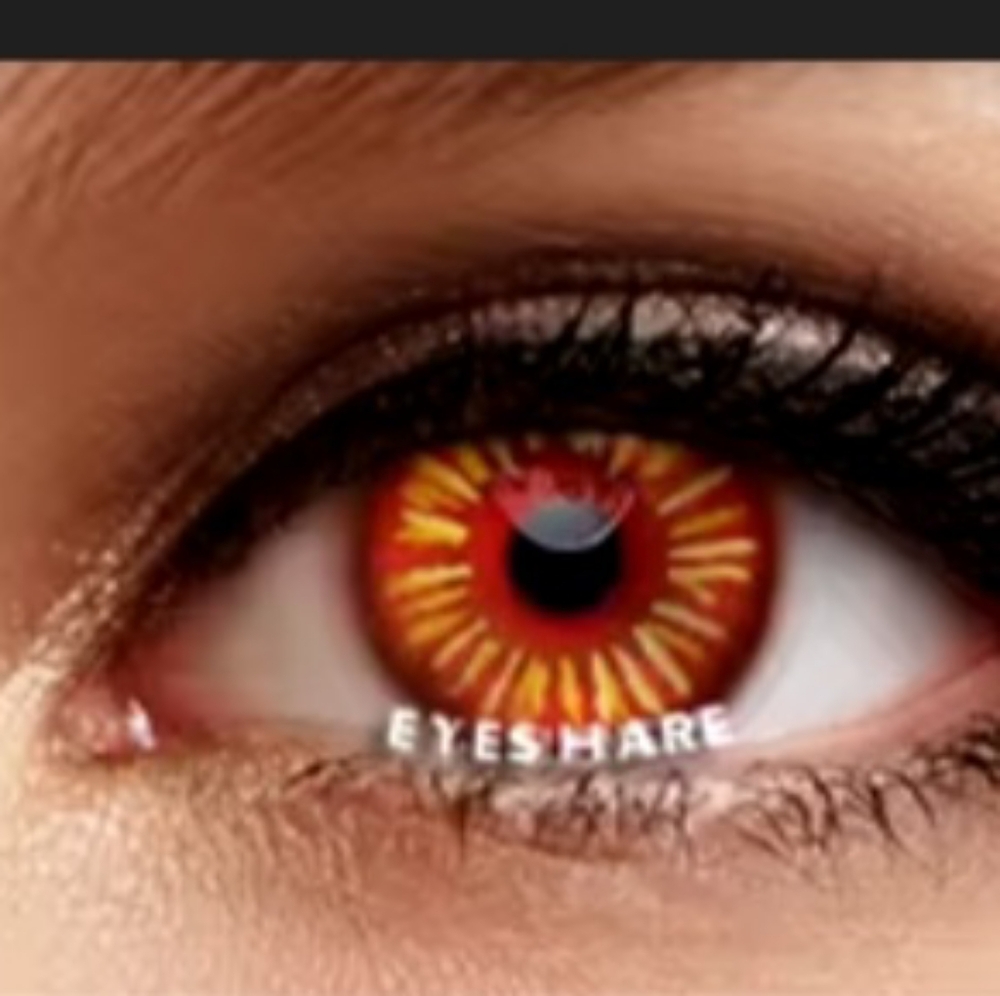 New SCARY FIRE Halloween Contact Eyewear SALE$$